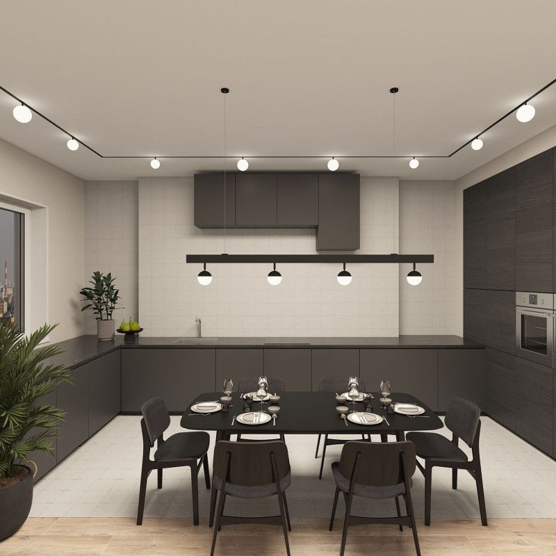 Светильник на шине Denkirs SMART MOON DK8055-BK