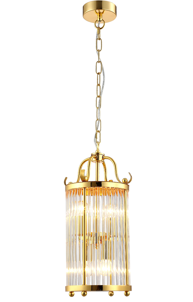 Подвесной светильник Crystallux TADEO TADEO SP4 D200 GOLD/TRANSPARENTE_CR