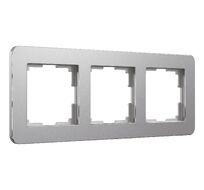 Рамка на 3 поста Platinum алюминий Werkel a059215_WR
