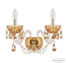 Бра Bohemia Ivele Crystal 5402B/2/165 G Amber/M-1G K721_BI