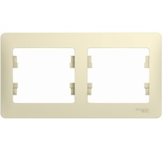 Рамка на 2 поста (бежевый) Systeme Electric GSL000202