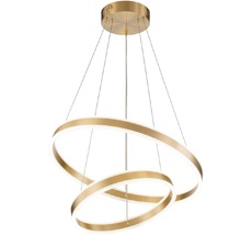 Подвесная люстра с пультом светодиодная (14012/2P Brass) Indigo V000067L