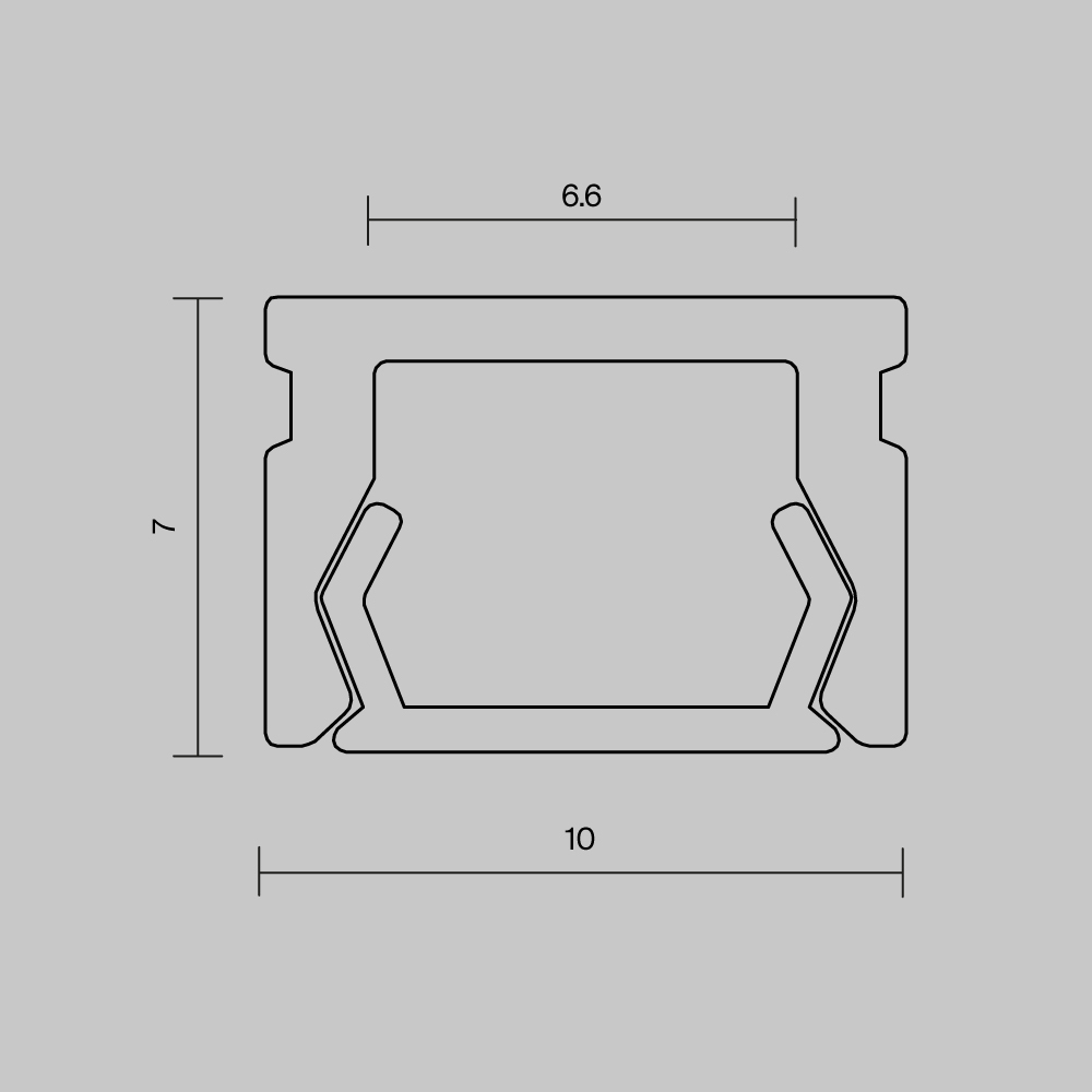 Алюминиевый профиль накладной Maytoni 631001_MY