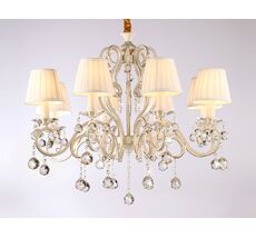 Подвесная люстра Ambrella light с абажурами и хрусталем Traditional TR4561_AMB