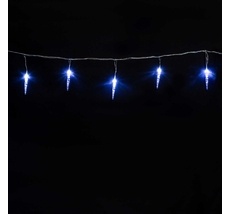 Гирлянда Сосульки 4м Белые 12см 24В, 16LED, Провод Прозрачный ПВХ, IP54 IC12.16-10-1W