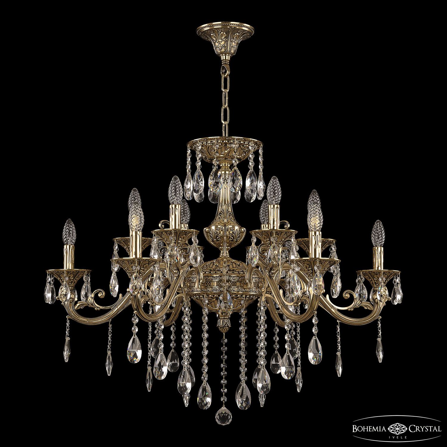 

Хрустальная люстра Bohemia Ivele Crystal 70123/12/320 B GB U1, 70123/12/320 B GB U1