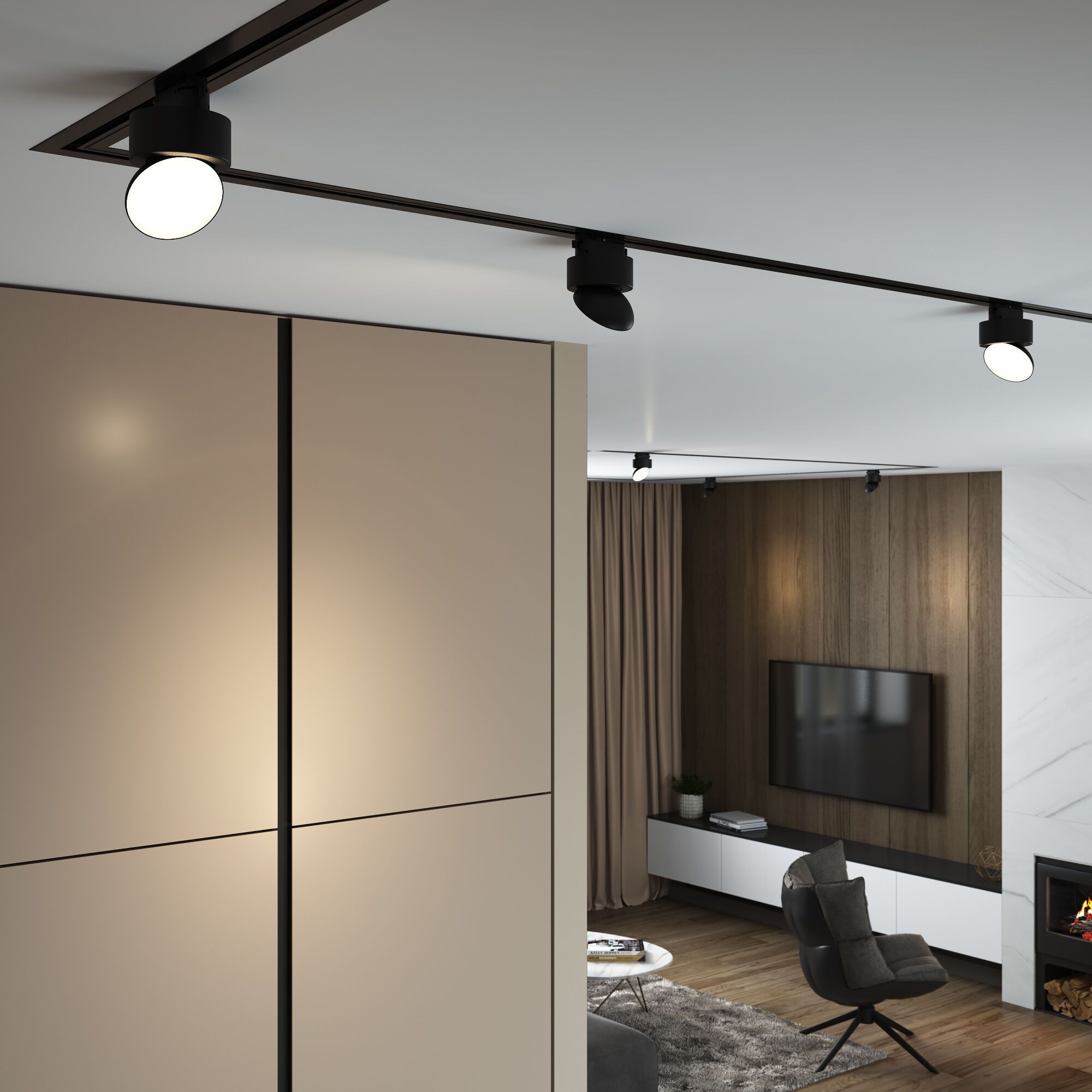 Трековый светильник однофазный Elektrostandard Smooth a062874_ES