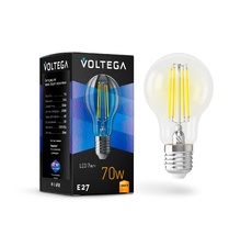 Лампа светодиодная E27 7W 2800K (теплый белый свет) 7140_VG