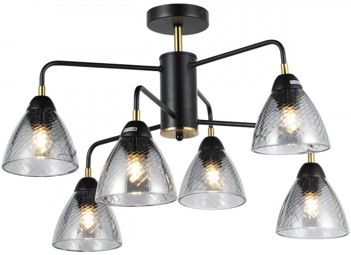 Потолочная люстра Imex MD.74318-6-S-BK+BR_IM