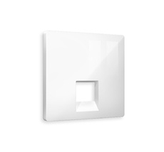 Лицевая панель для компьютерной/телефонной розетки RJ-45/RJ-11 QUANT Ambrella Volt ALFA AP1120_AMB