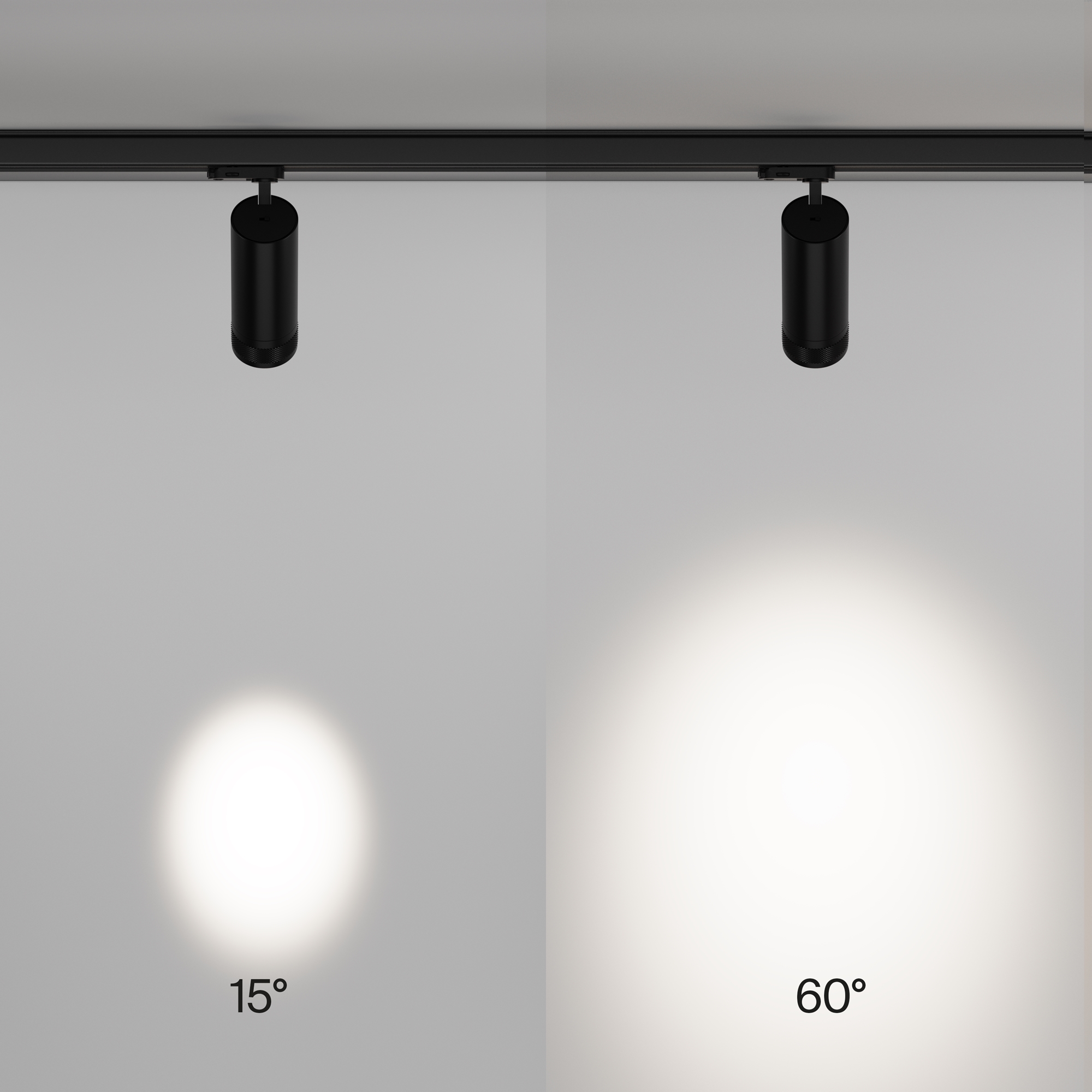 Трековый светильник трехфазный TRINITY Maytoni Focus Zoom TR198-3-20W4K-Z-B_MY