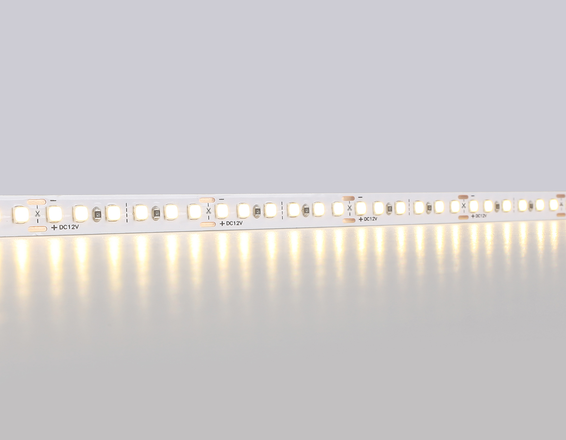 Светодиодная лента 2835 180Led, 14.4W m,12V IP20 3000K 5m,кратность резки 33mm Ambrella Light GS GS1301_AMB
