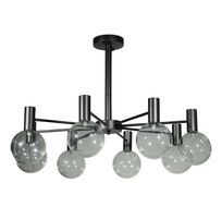 Потолочная люстра Loft IT на штанге Tiara 10045/8 Black_LF