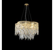 Подвесная люстра Crystal Lux ABRIL SP12 GOLD_CR