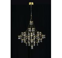 Подвесная люстра светодиодная с пультом и хрустальными подвесками Asfour MyFar MR2643-66P-50AD