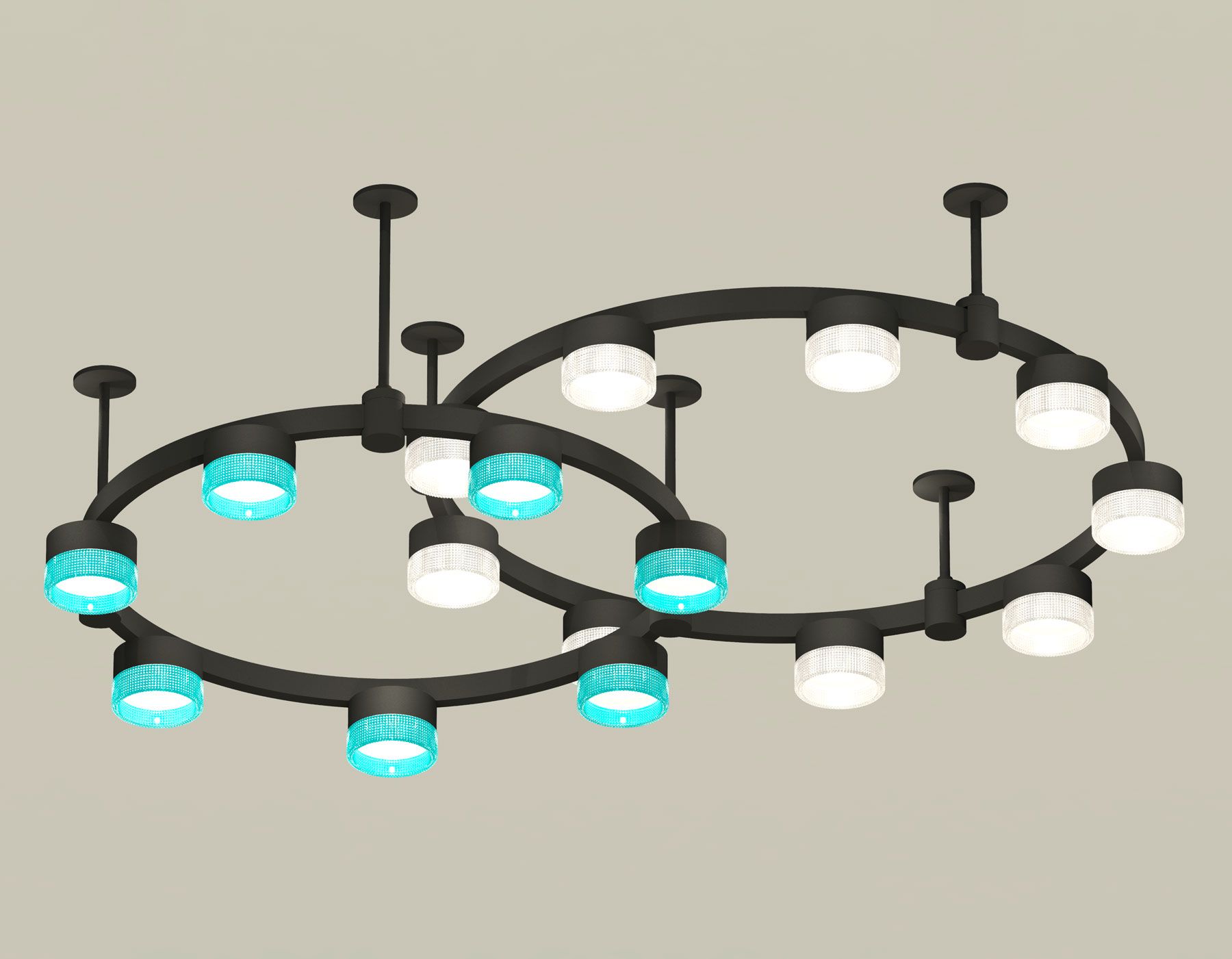 

Подвесная люстра Ambrella light Techno Ring с композитным хрусталем Traditional DIY XR92221210, XR92221210