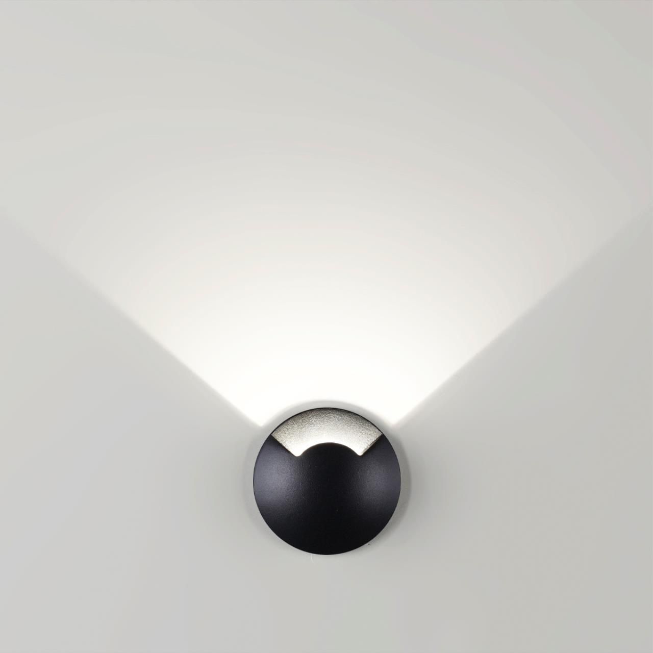 Встраиваемый грунтовый светильник ODEON LIGHT WALD 6662/1GL, цвет черный