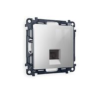 Розетка компьютерная Ambrella Volt ALFA RJ-45(8P8C) CAT6 с защитной шторкой QUANT MA412010_AMB
