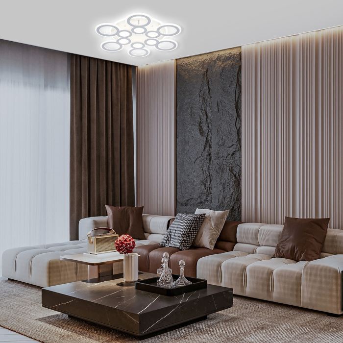 Потолочная люстра с пультом светодиодная Escada 10274/6LED_ESC