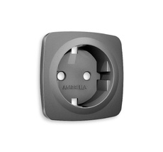 Лицевая панель для электрической розетки с заземлением QUANT Ambrella Volt OMEGA OP6560_AMB