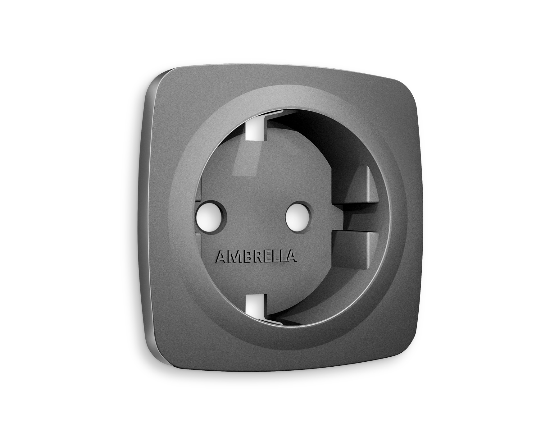 Лицевая панель для электрической розетки с заземлением QUANT Ambrella Volt OMEGA OP6560_AMB