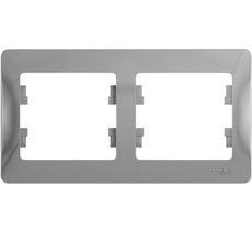 Рамка на 2 поста (алюминий) Systeme Electric GSL000302
