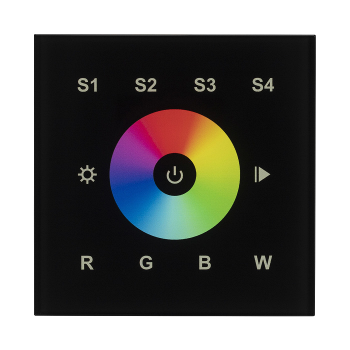 INTELLIGENT Сенсорная панель DALI-901-11-1G-4SC-RGBW-DT8-IN Black (BUS/230V) (IARL, IP20 Пластик, 3 года) 037199 Arlight 037199_ARL