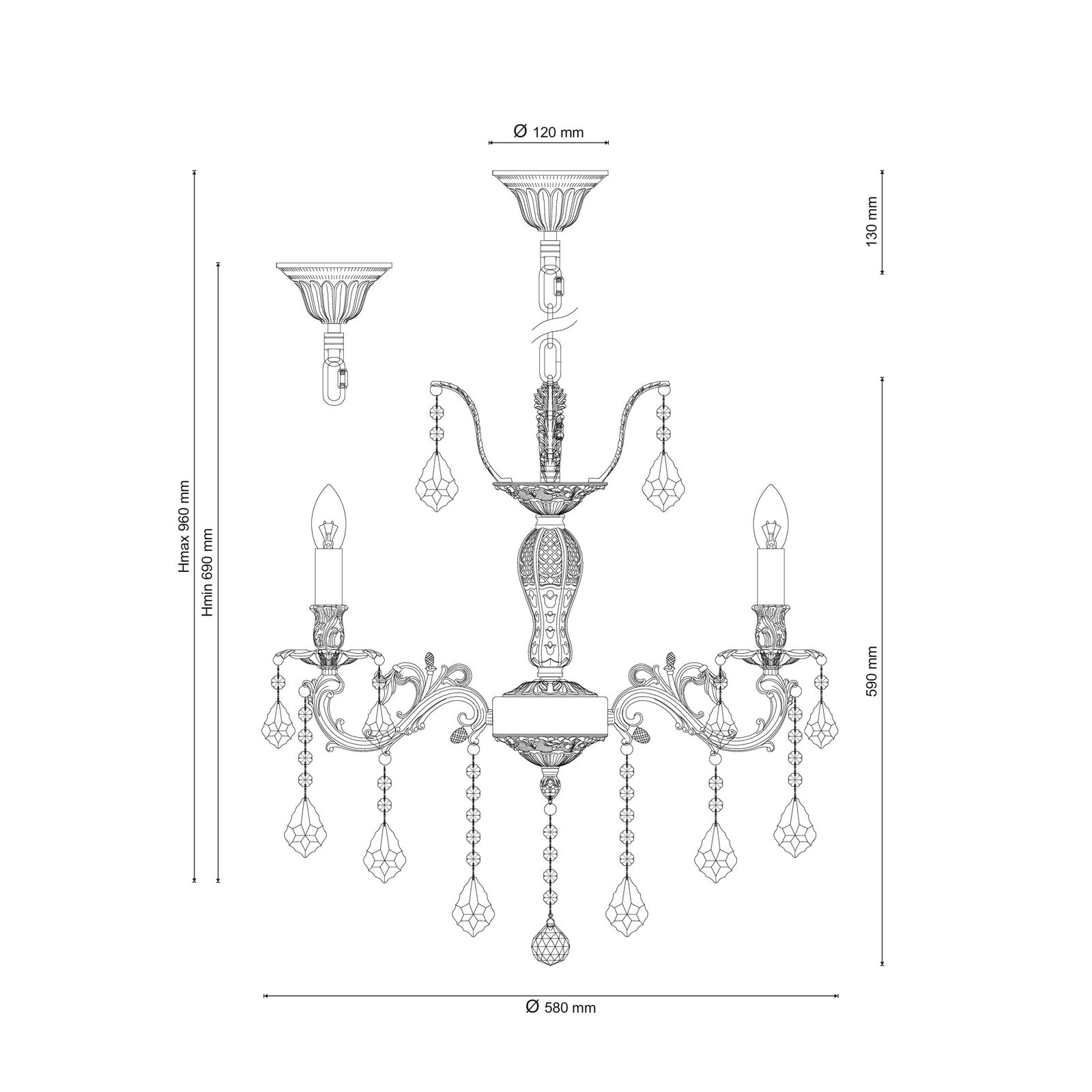 Подвесная люстра Lucia Tucci BARLETTA BARLETTA 122.6 antique