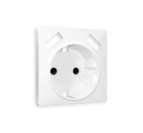 Лицевая панель для электрической розетки с/з со шторками 2USB A+A QUANT Ambrella Volt ALFA AP1290_AMB