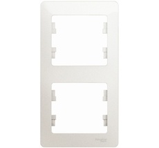 Рамка на 2 поста (перламутровый) Systeme Electric GSL000606