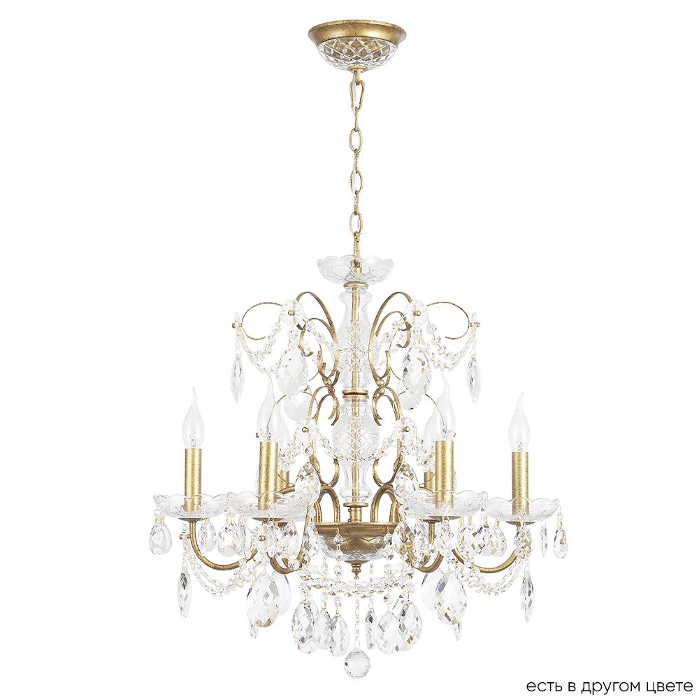 Подвесная люстра Crystal Lux ODELIS ODELIS SP6 GOLD_CR