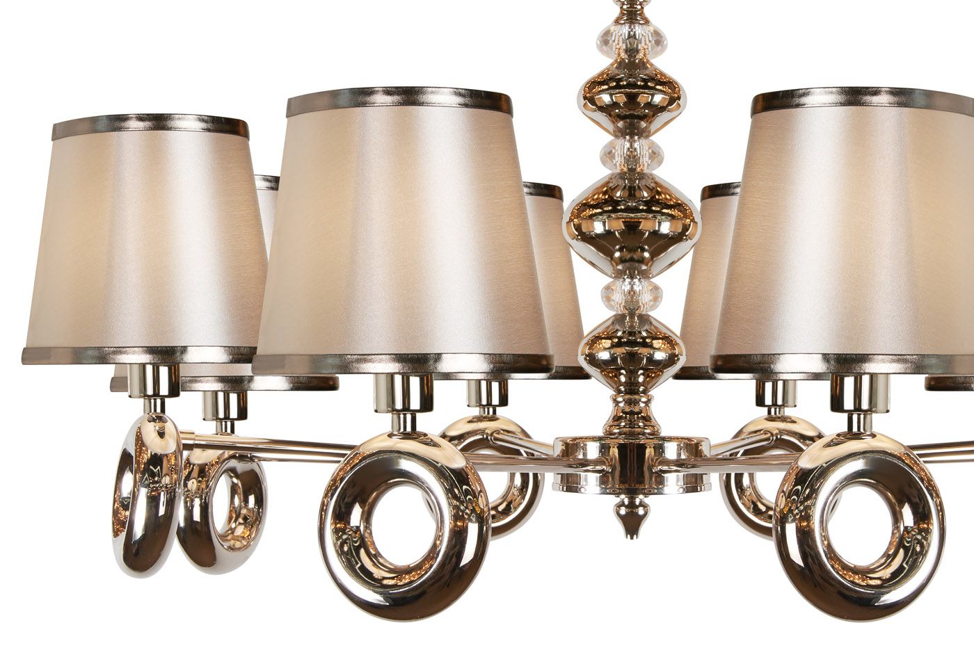 Подвесная люстра ILamp Brooklyn P2401-8 Nickel_IP