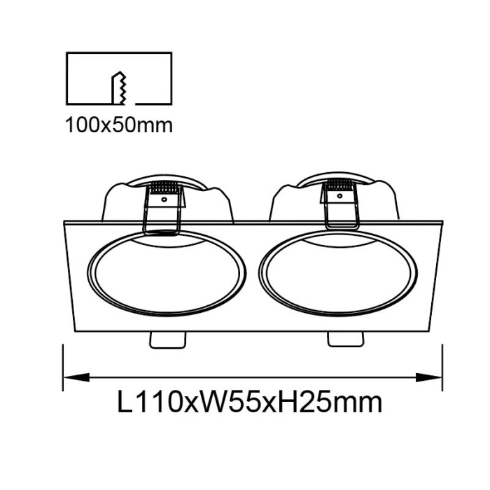 Встраиваемый светильник Mantra ANTILLA 9170_MN