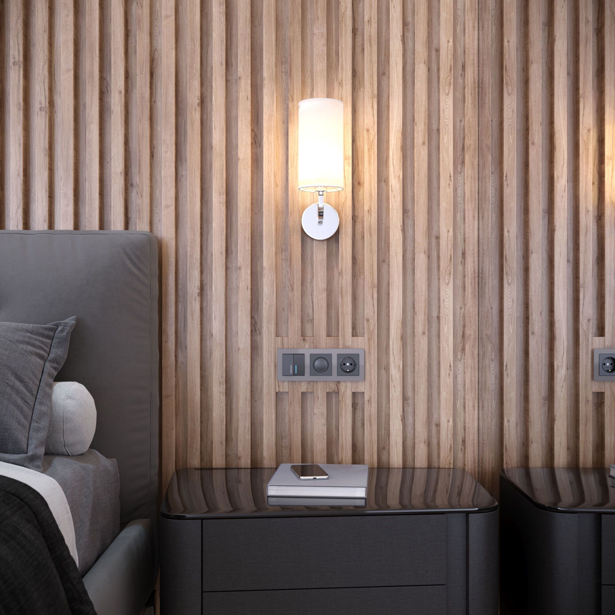 Рамка на 3 поста Acrylic графит Werkel a059323_WR