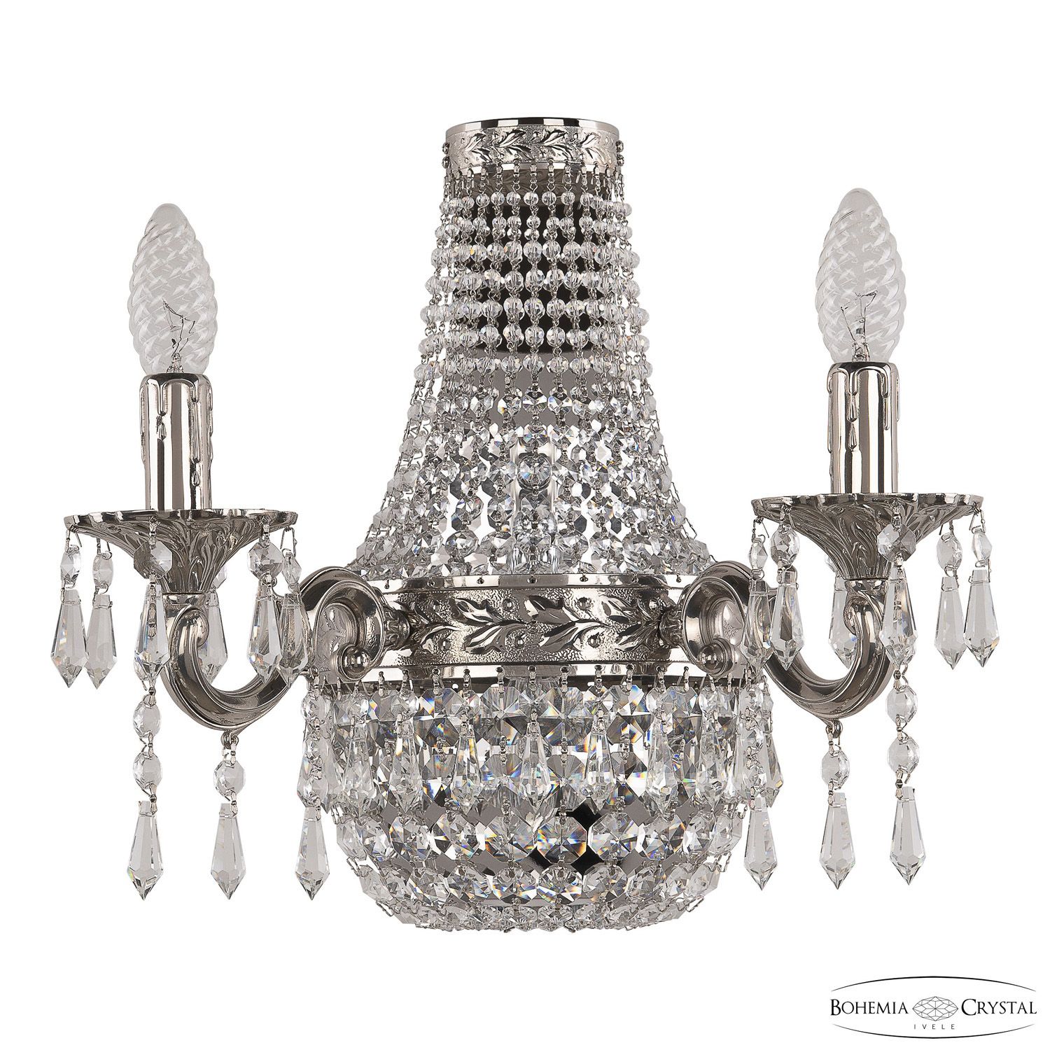 

Бра Bohemia Ivele Crystal 2201H201B/2/35IV Ni, 2201H201B/2/35IV Ni