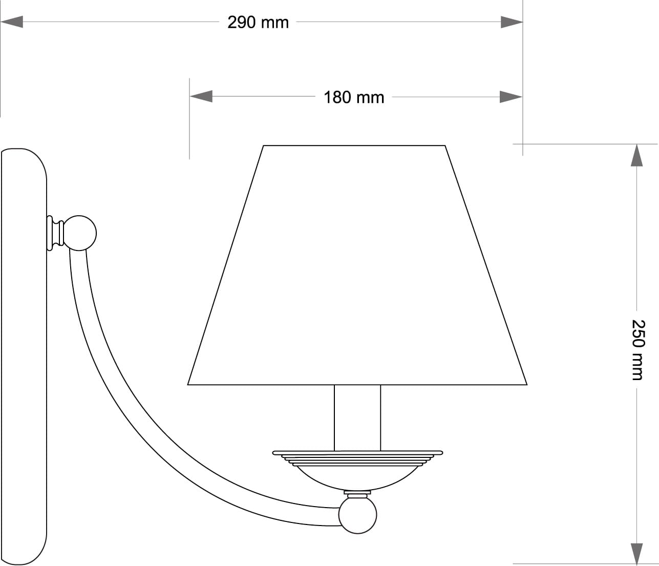 Бра Kutek N Abazur N-K-1(P/A)
