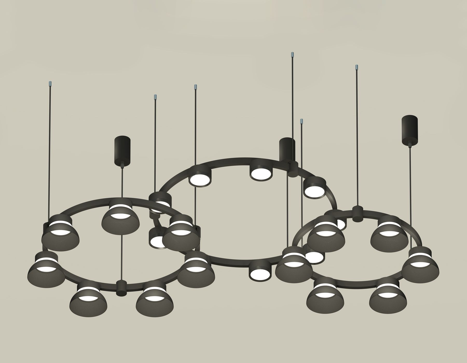 Подвесная люстра Ambrella light Techno Ring с акрилом Traditional DIY XR92092010_AMB