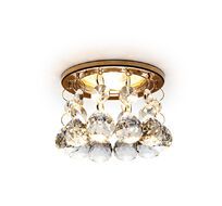 Встраиваемый светильник Ambrella light Crystal K2051 CL/G_AMB
