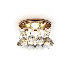 Встраиваемый светильник Ambrella light Crystal K2051 CL/G_AMB