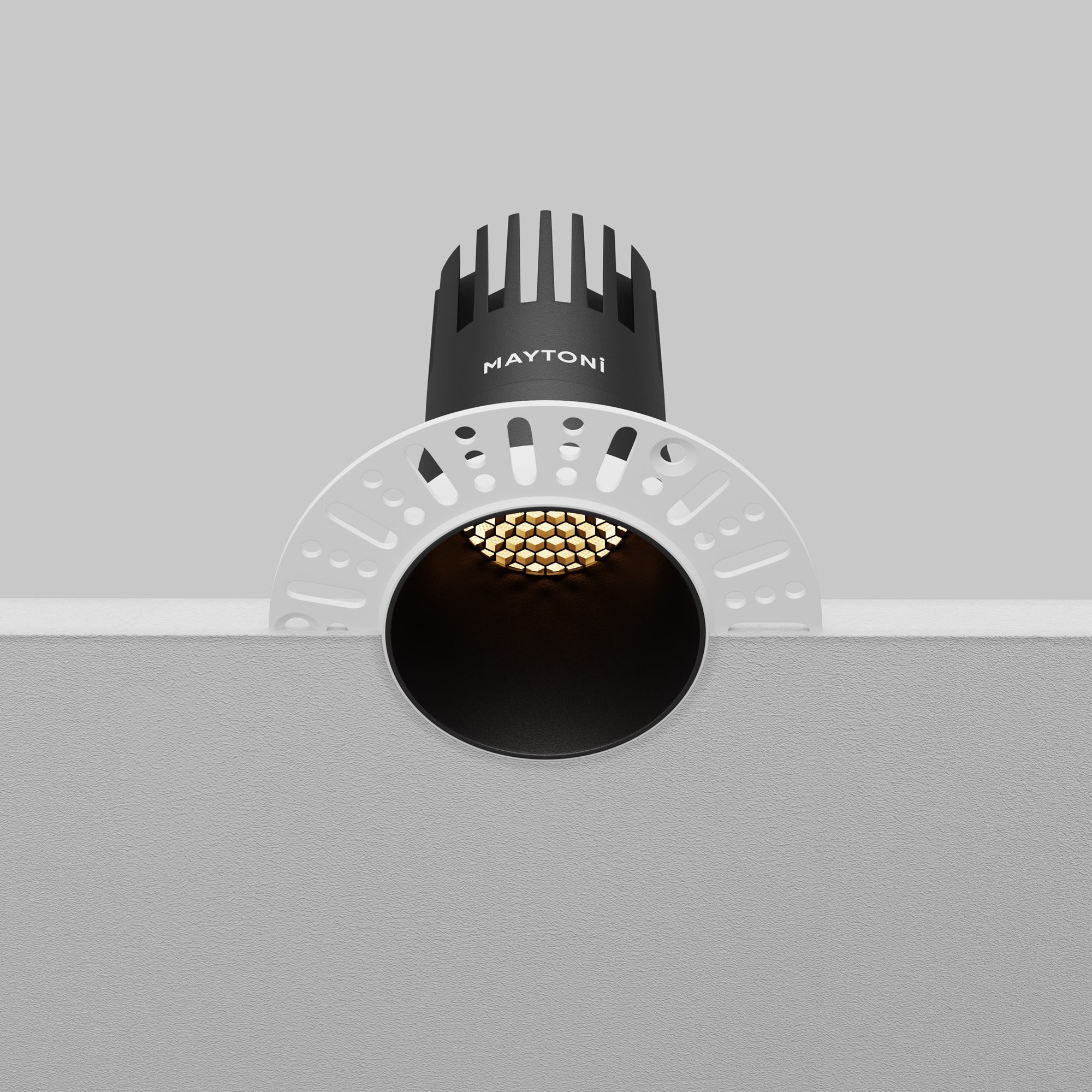 Встраиваемый светильник Maytoni Dip DL120-10W-2.7K-TRS-B_MY