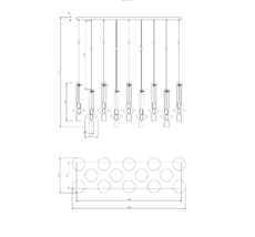 Подвесной светильник Stilfort Glaso 2151/12/14P