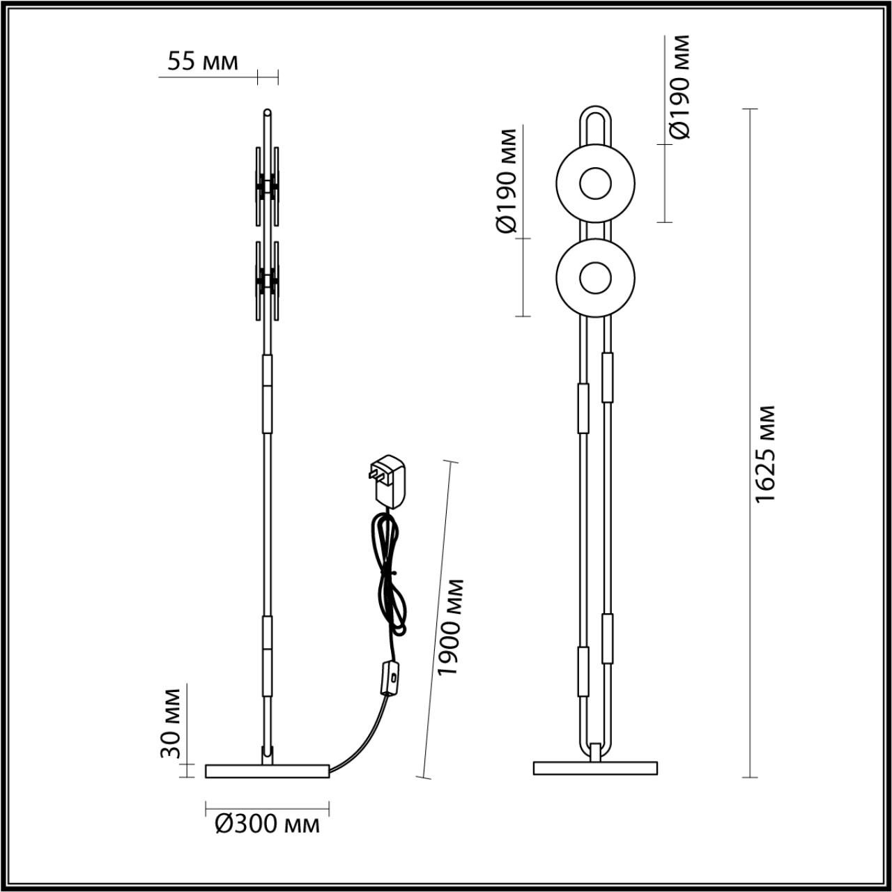 Торшер Odeon Light EXCLUSIVE MAGNET 5407/23FL