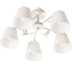 Потолочная люстра на штанге птички E27*60W White/Gold Escada 697/5P_ESC