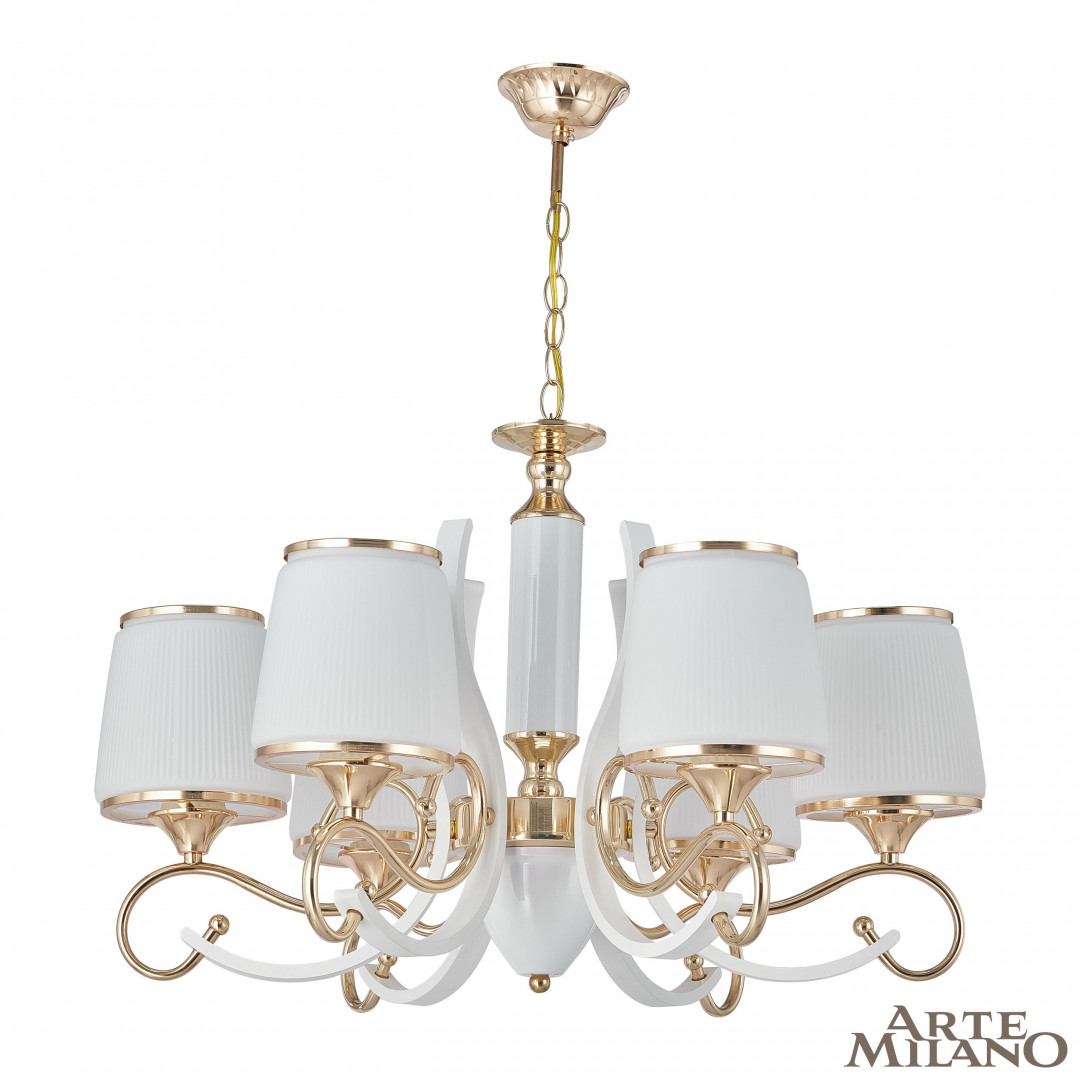 Подвесная люстра Arte Milano Florentina 303857/6 Wh/Gd