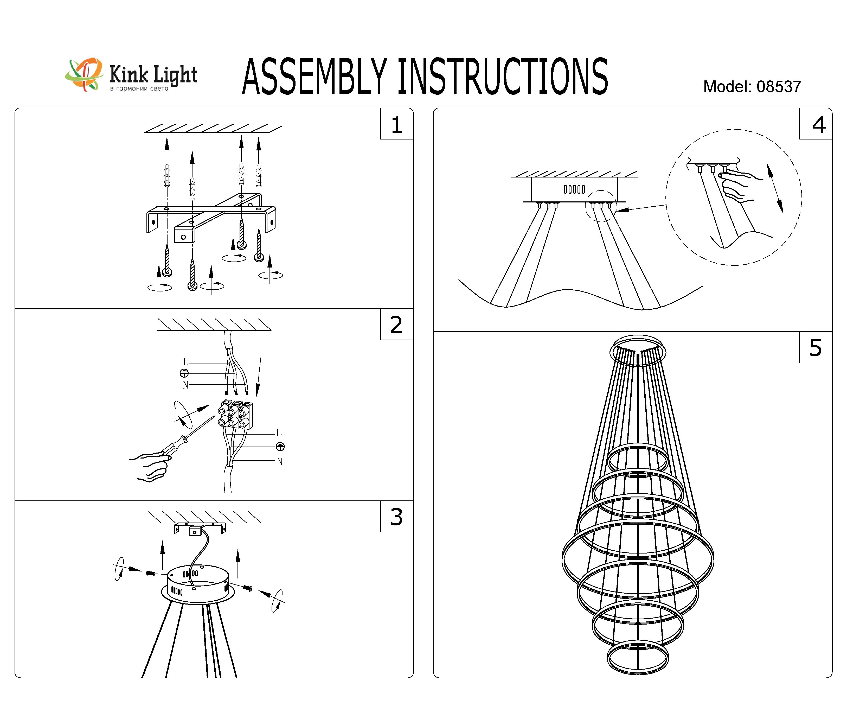 Подвесная люстра Kink Light Тор 08537,19(4000K)_KL