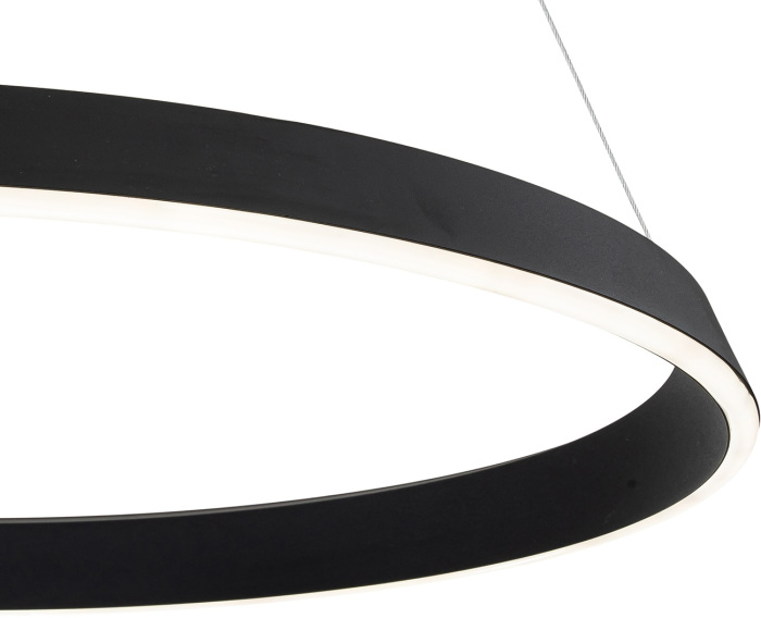 Люстра led подвесная с пультом (+ночной режим) светодиодная (14019/1P Black) Indigo V000090L