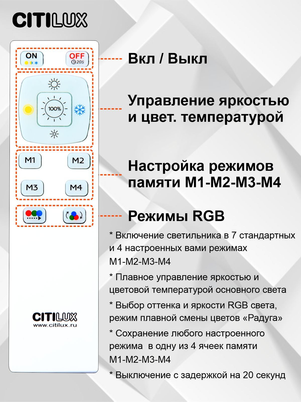 Потолочная люстра CitiLux Симпла CL714480G