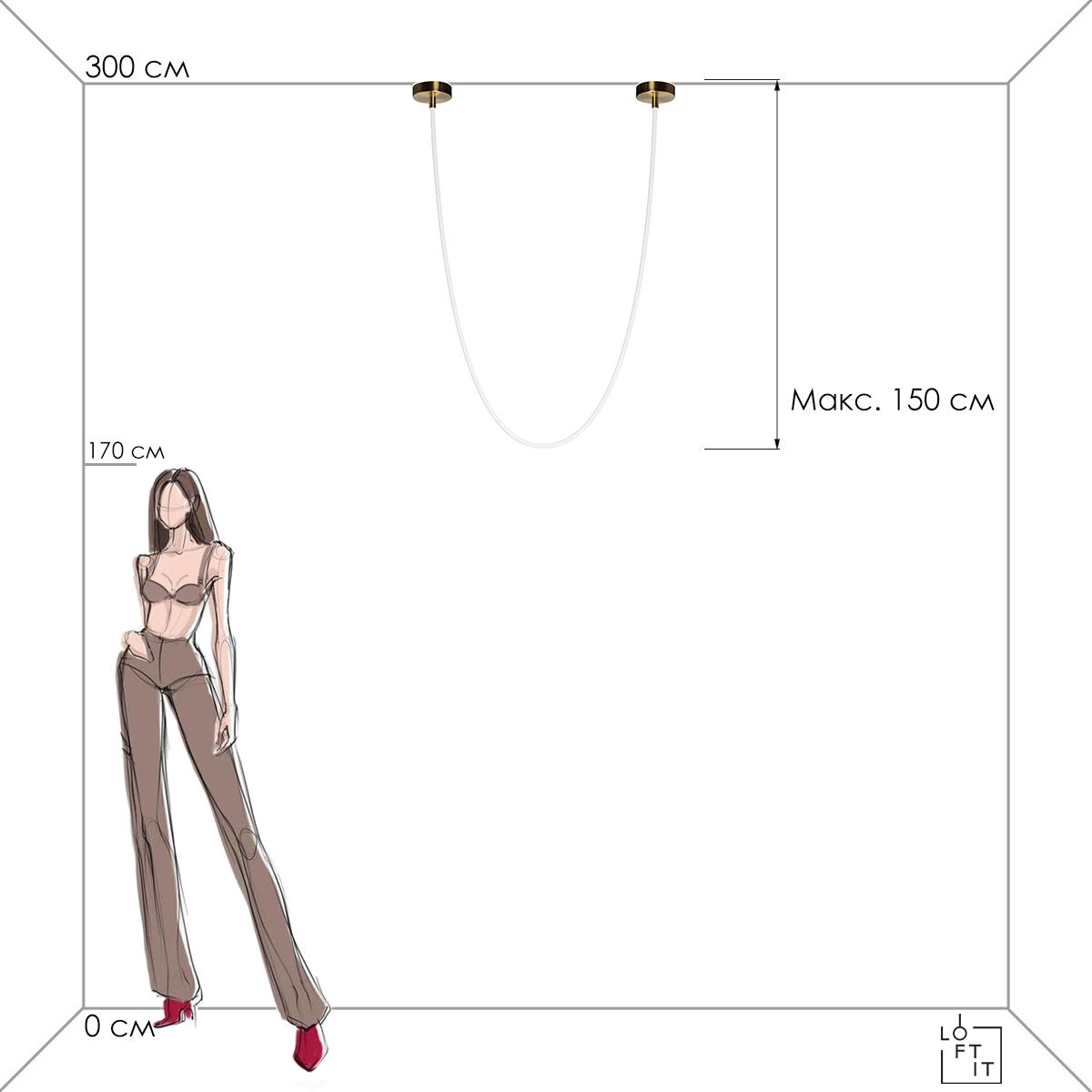 Подвесной светильник LOFT IT Lori 10230/3000_LF