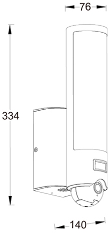 Настенный светильник уличный светодиодный Oasis Light ST2671-CAM SS_OL