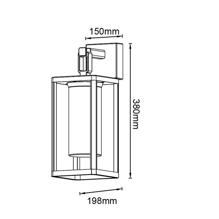 Уличный настенный светильник Mantra ALPS 9113_MN
